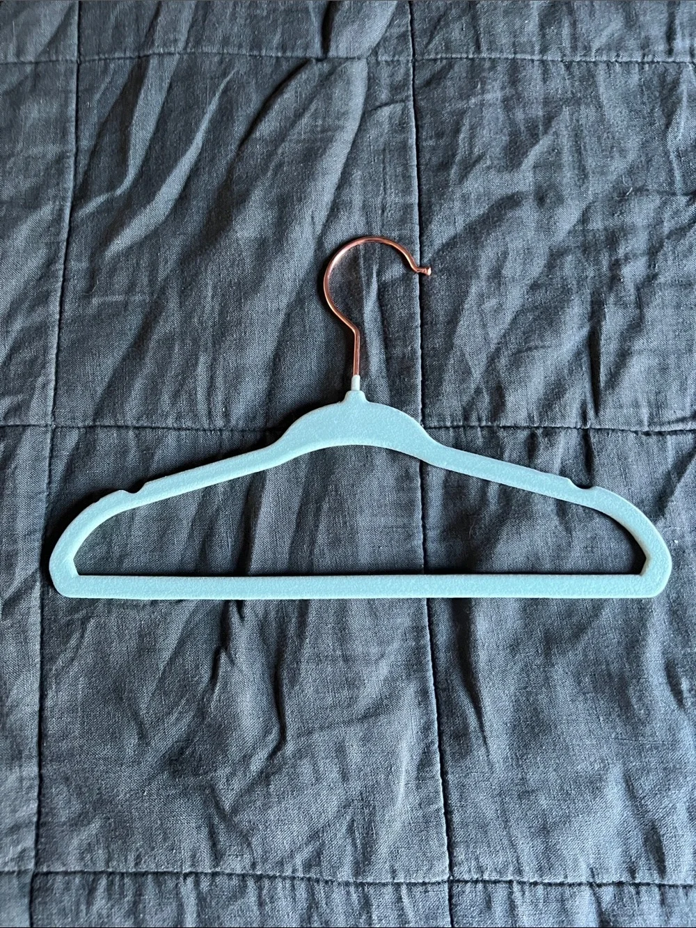 Kids pack of 60 Mint White and Coral Plastic Clothes Hangers - Home Storage